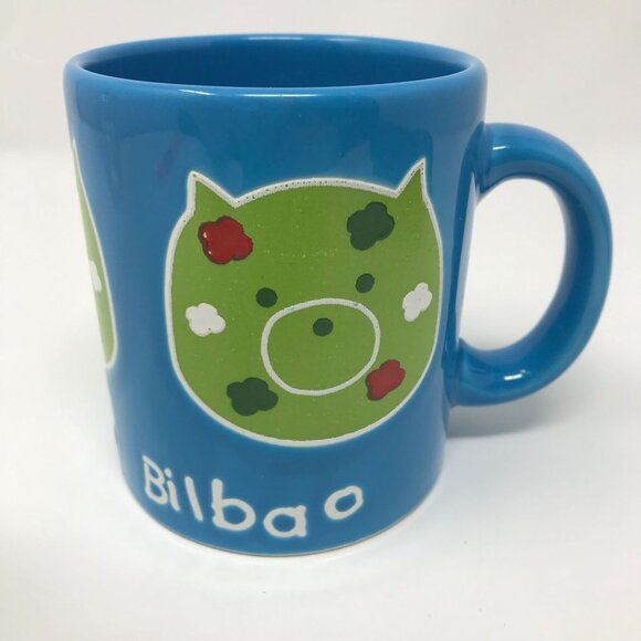 Waechtersbach Other - Waechtersbach Guggenheim Bilbao Pig Blue Coffee Cup Mug Made in Spain